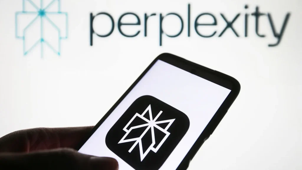 Perplexity AI logo representing $14B valuation AI search startup challenging Google dominance
