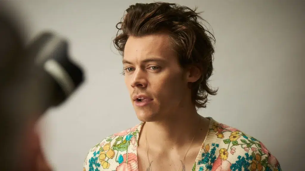 Harry Styles promoting Pleasing gender-neutral beauty brand showing the lifestyle brand rewriting celebrity beauty rules