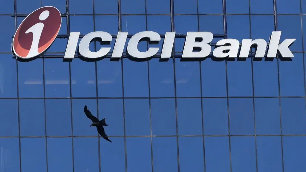 ICICI Bank office building with logo representing India's second-largest private bank and its turnaround strategy